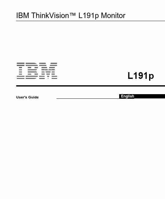 IBM Computer Monitor L191p-page_pdf
